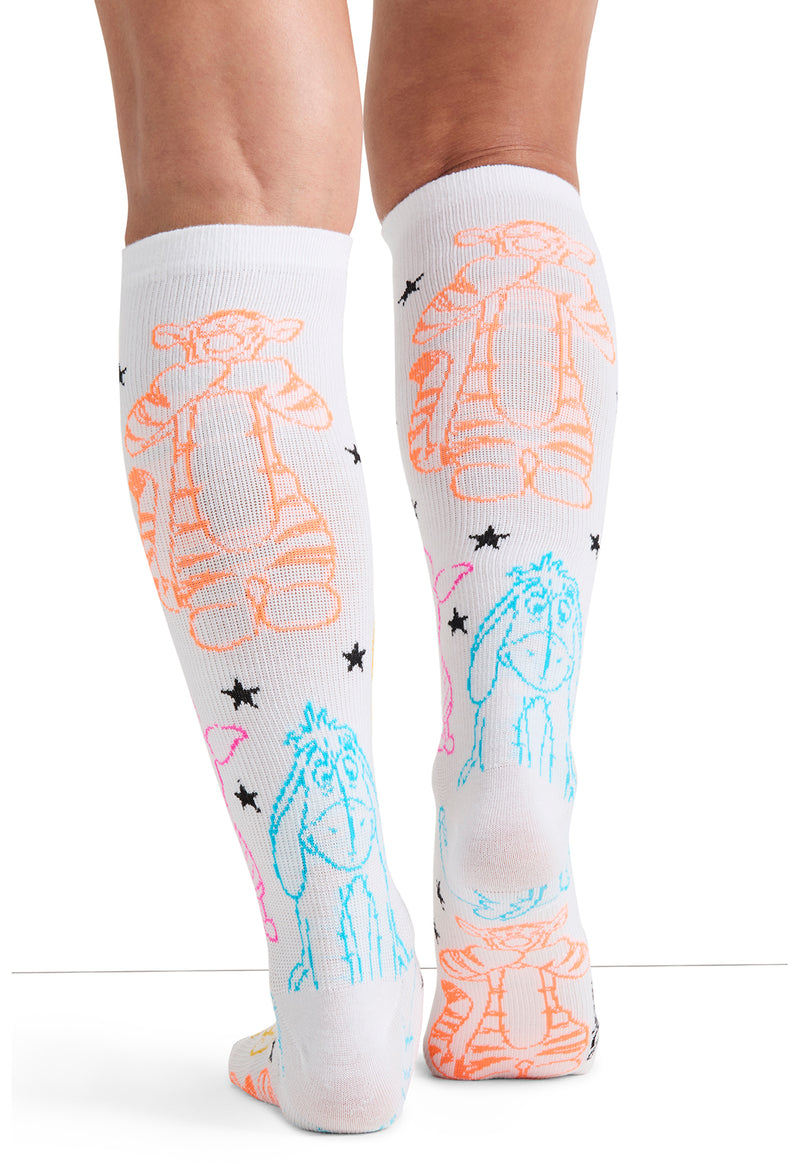 Hundred Acre Friends - Women's 10-15mmHg Compression Socks (Back)