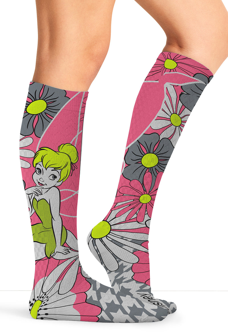 Flower Tinker Bell - Women's 10-15mmHg Compression Socks