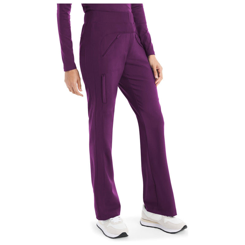 Sugar Plum - White Cross CRFT Women's Bootcut Scrub Pant - Front View