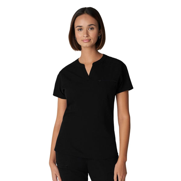 White Cross V-Tess Women's 1 Pocket Notch Collar Scrub Top for Nursing