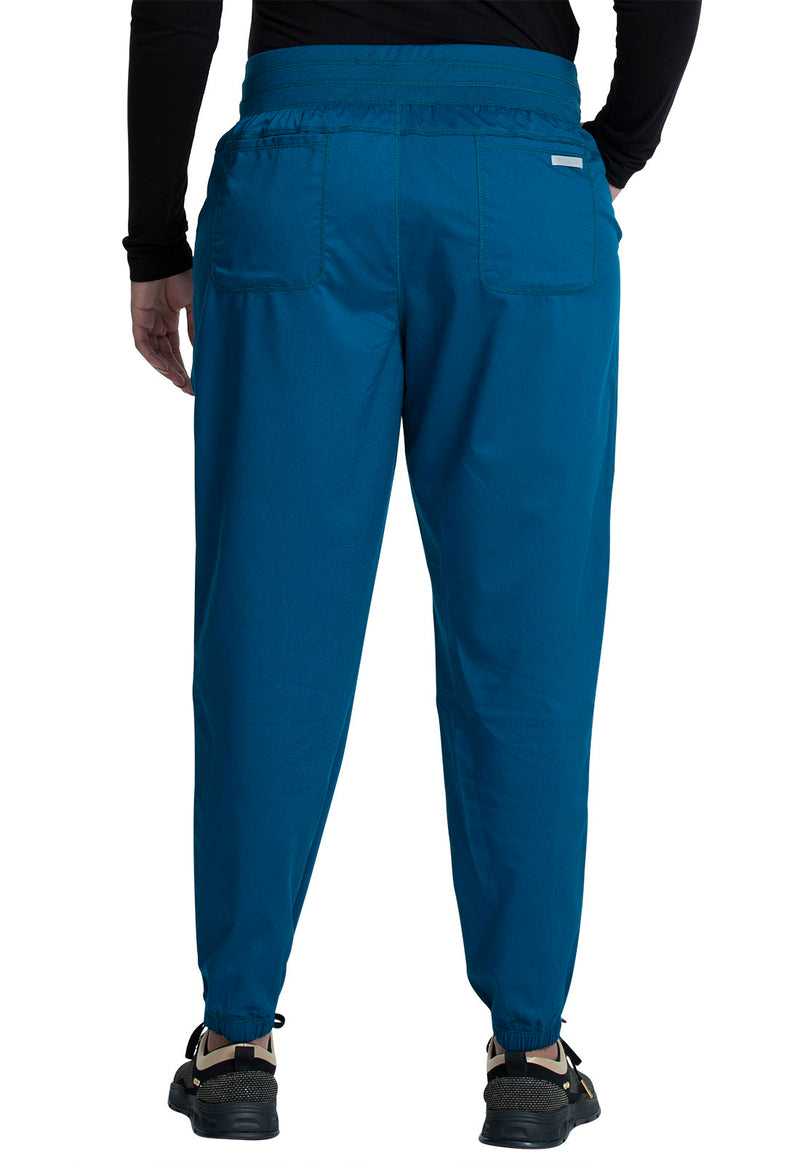Caribbean Blue - Cherokee WW Revolution Women's Scrub Pants - Back View