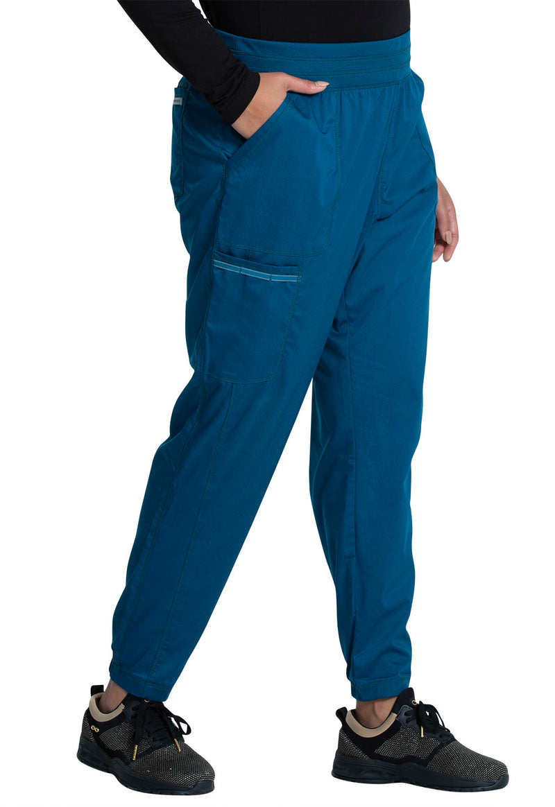 Caribbean Blue - Cherokee Cherokee WW Revolution Women's Scrub Pants - Right Side View