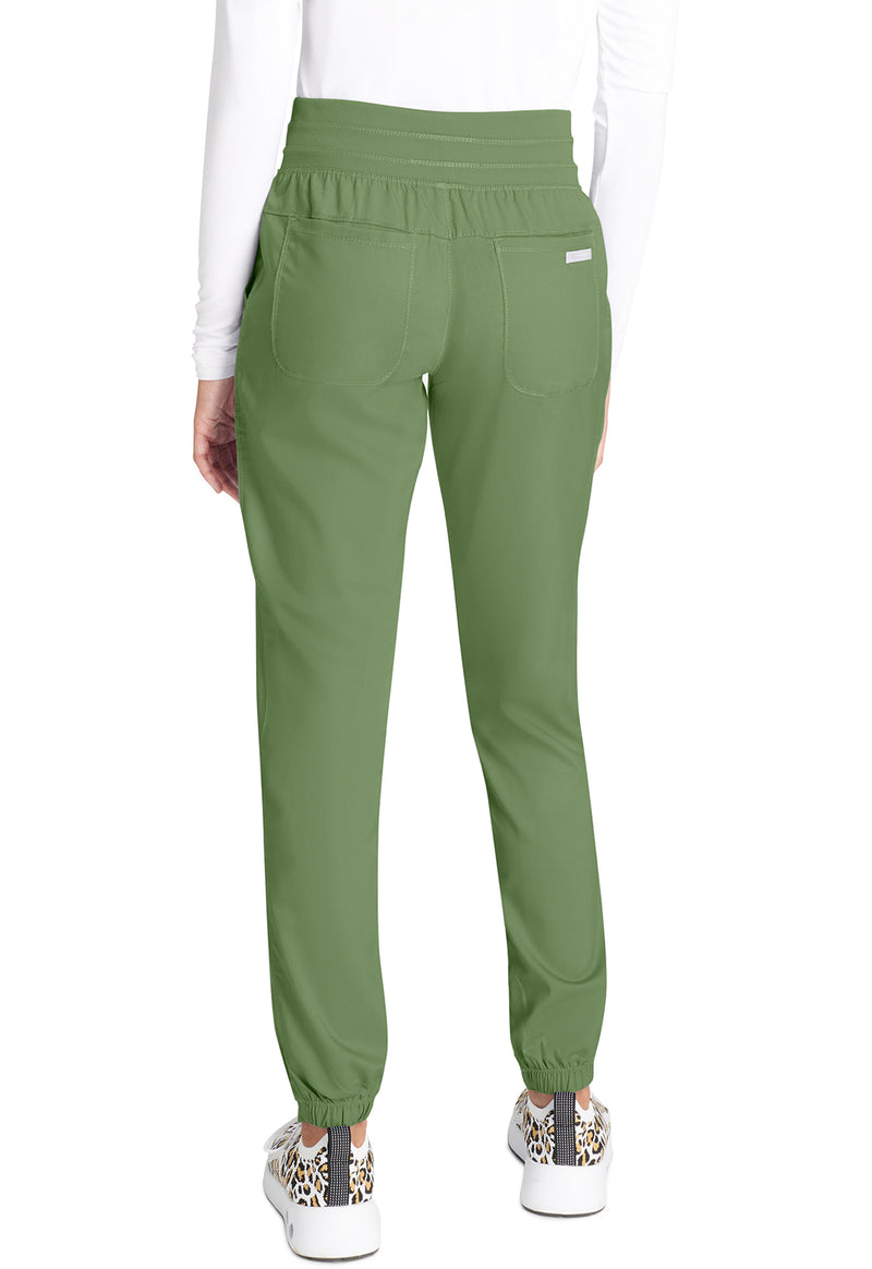 Celery Green - Cherokee WW Revolution Women's Scrub Pants - Back View