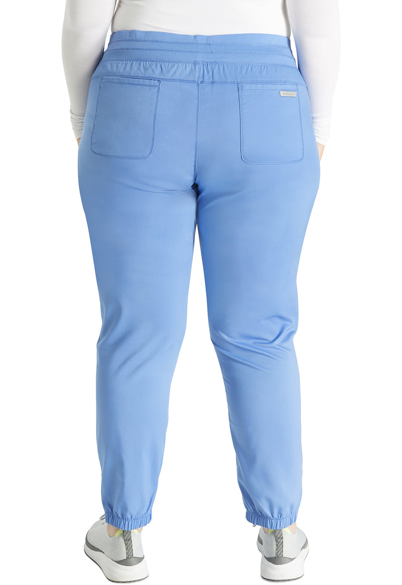 Ciel Blue - Cherokee WW Revolution Women's Scrub Pants - Back View