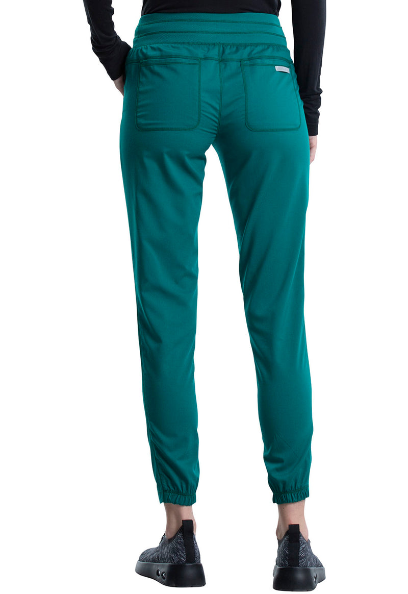 Hunter Green - Cherokee WW Revolution Women's Scrub Pants - Back View