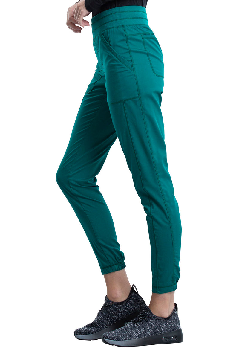 Hunter Green - Cherokee Cherokee WW Revolution Women's Scrub Pants - Left Side View