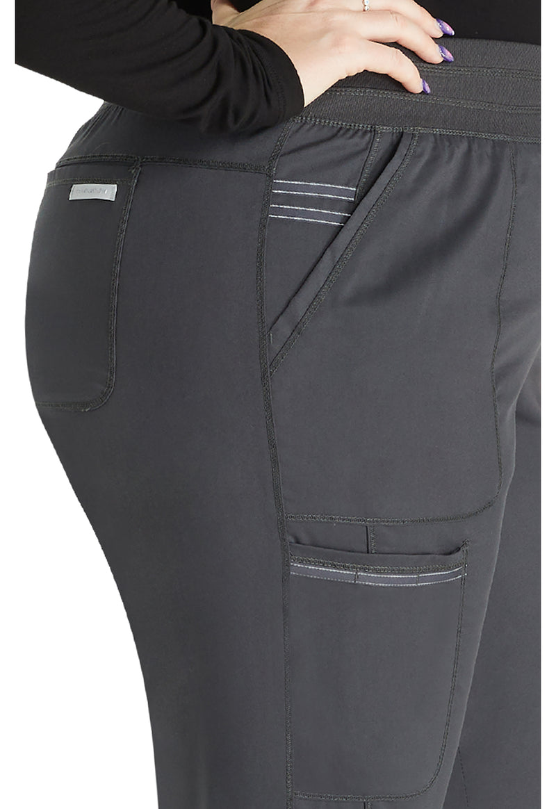 Pewter - Cherokee Cherokee WW Revolution Women's Scrub Pants - Detail 2 View