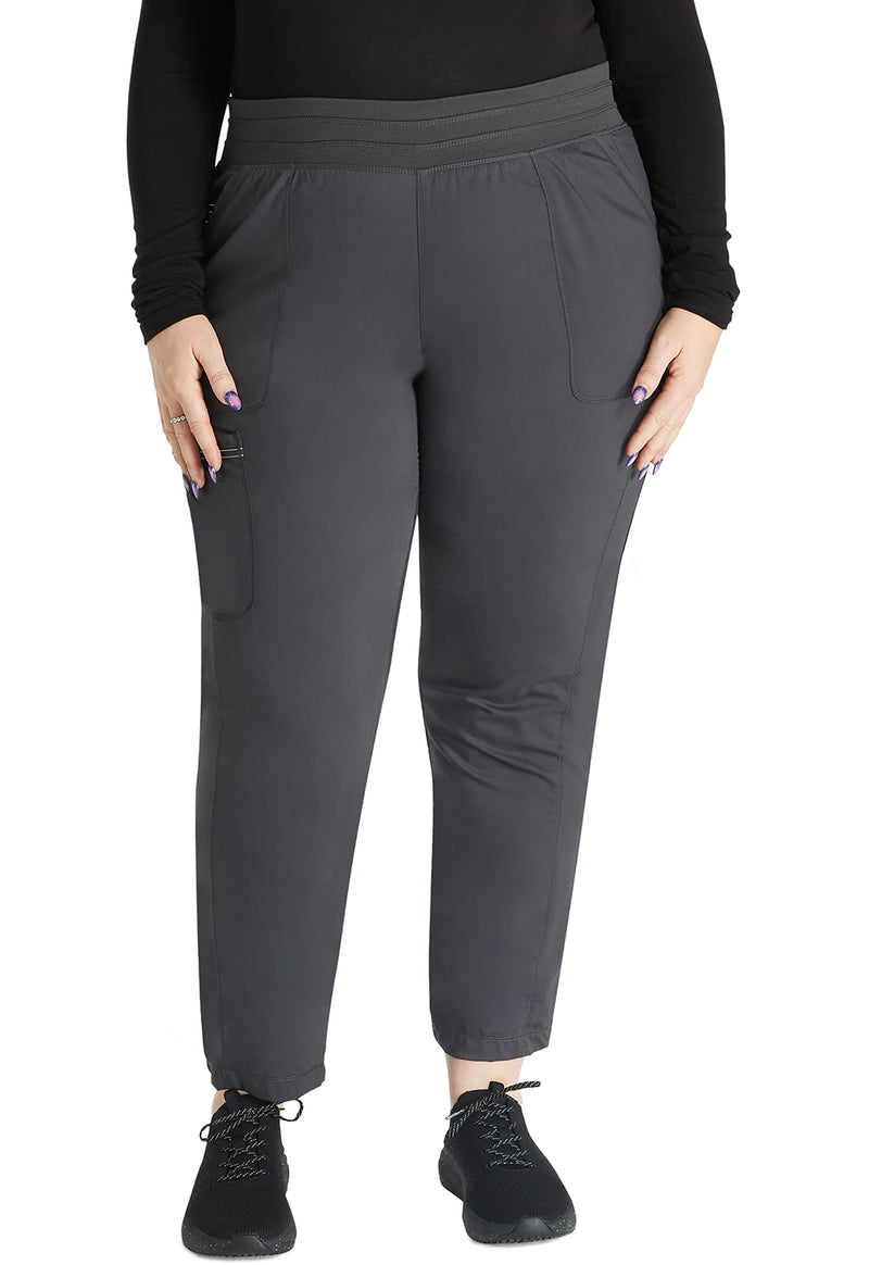 Pewter - Cherokee WW Revolution Women's Scrub Pants - Front View