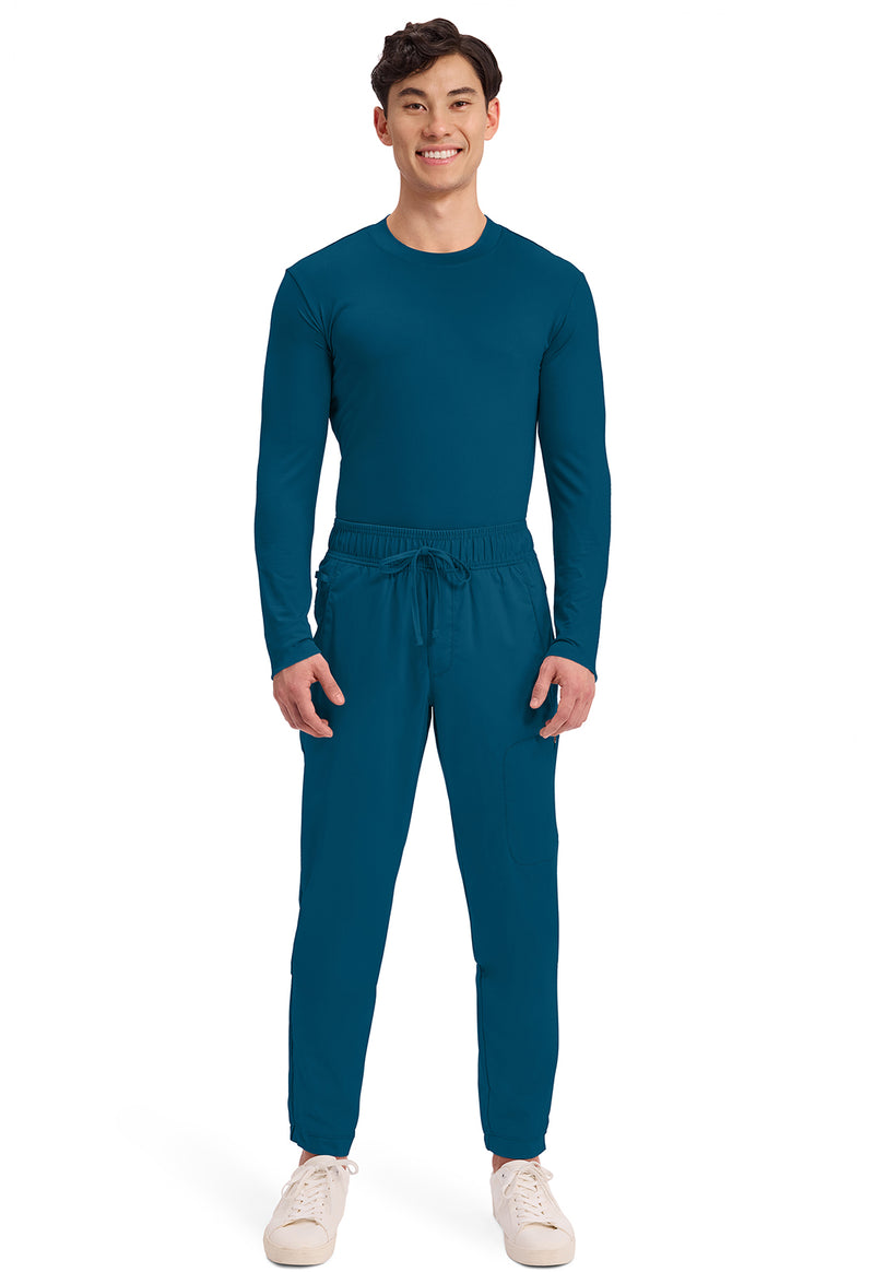 Caribbean Blue - Cherokee Cherokee WW Revolution Men's Scrub Pants - Detail 1 View