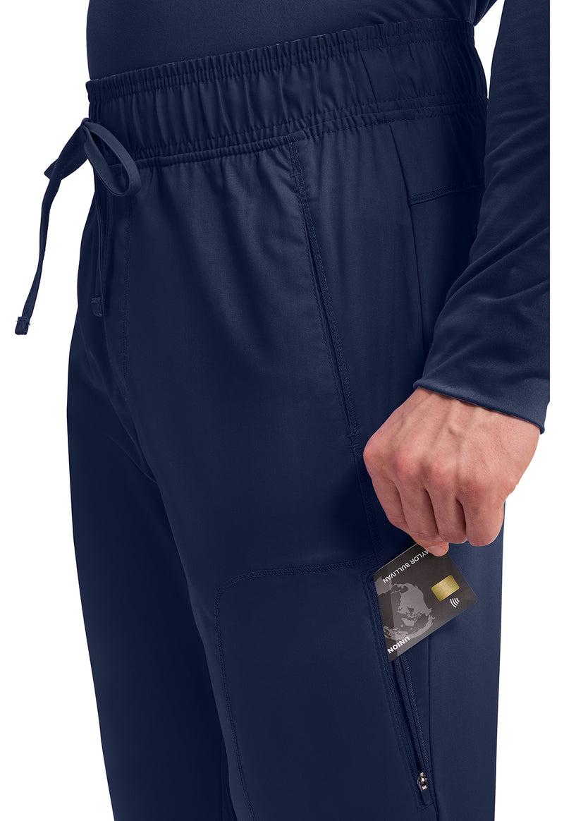 Navy - Cherokee Cherokee WW Revolution Men's Scrub Pants - Detail 4 View