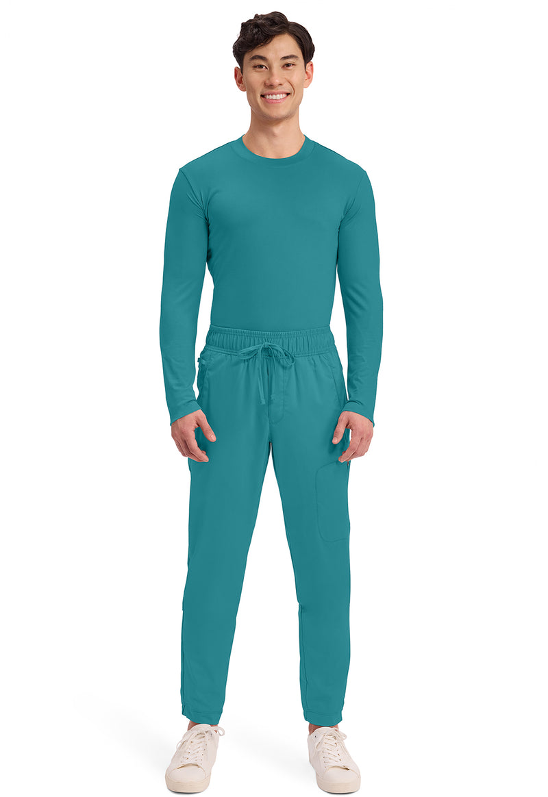 Teal Blue - Cherokee Cherokee WW Revolution Men's Scrub Pants - Detail 1 View
