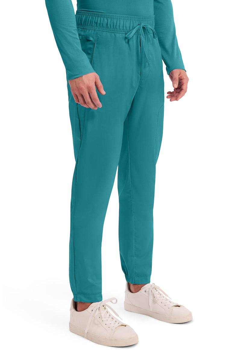 Teal Blue - Cherokee Cherokee WW Revolution Men's Scrub Pants - Right Side View