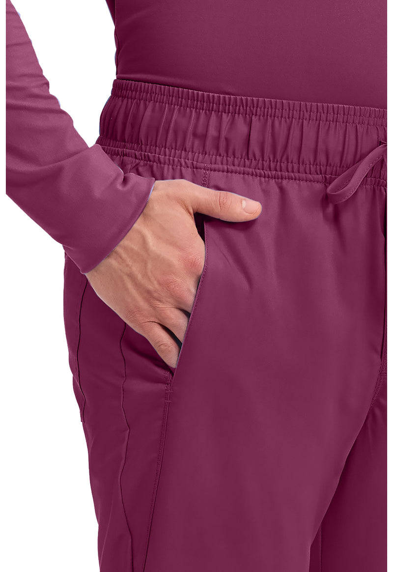 Wine - Cherokee Cherokee WW Revolution Men's Scrub Pants - Detail 2 View