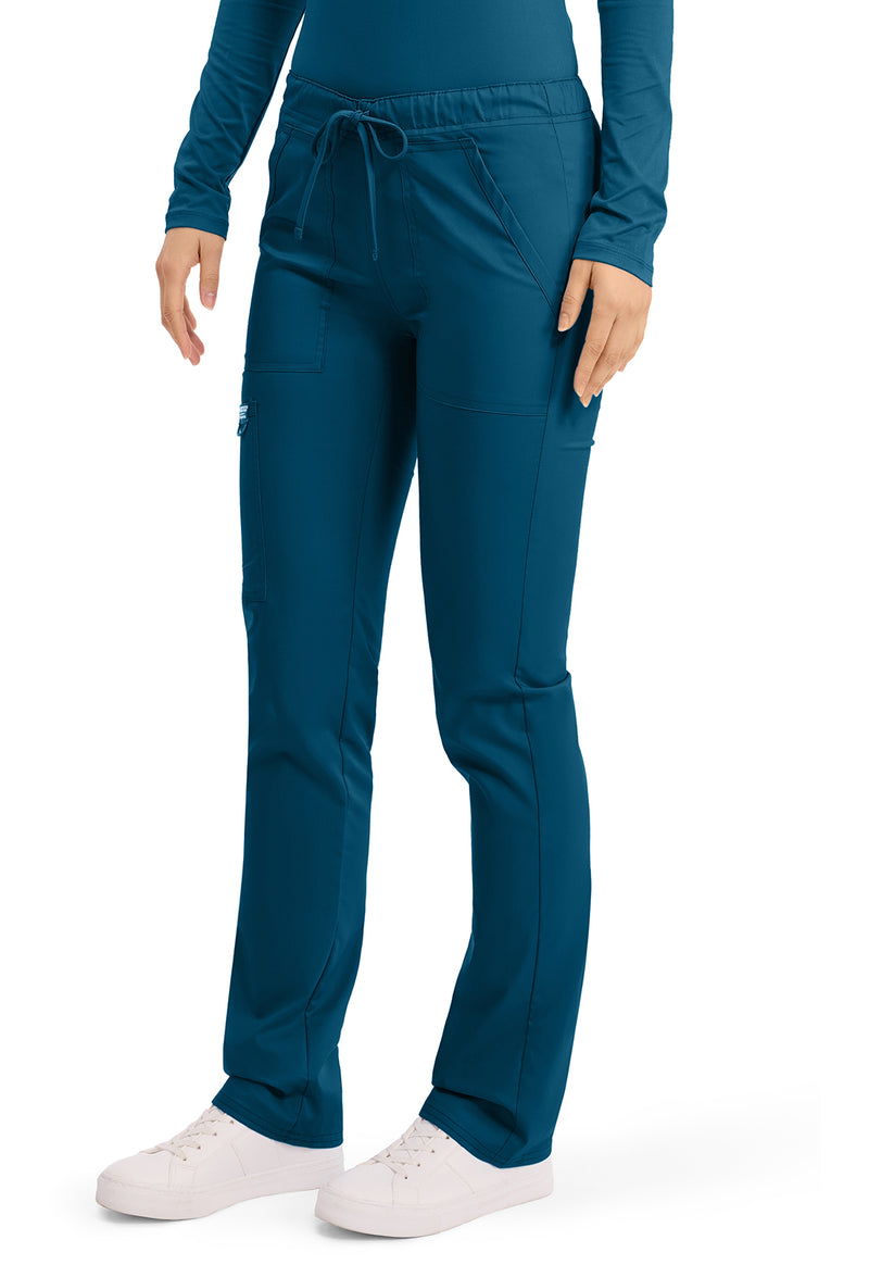 Caribbean Blue - Cherokee Cherokee WW Revolution Unisex Scrub Pants - Left Side View