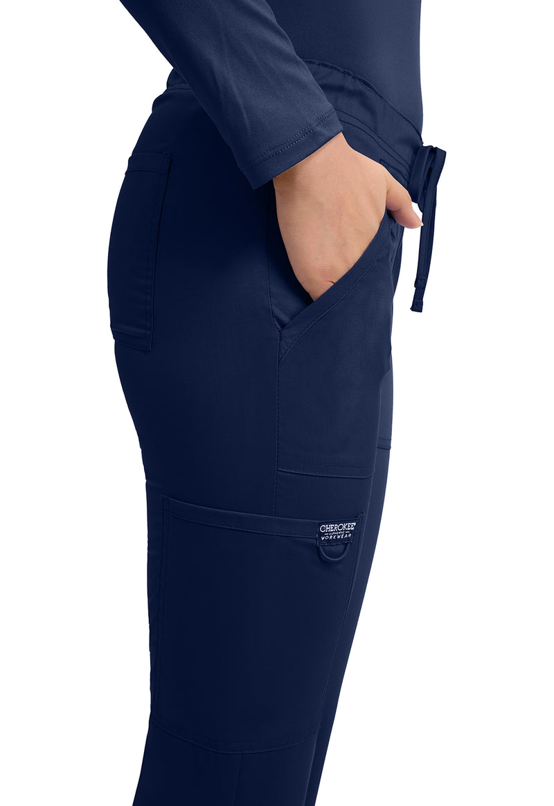 Navy - Cherokee Cherokee WW Revolution Unisex Scrub Pants - Detail 2 View