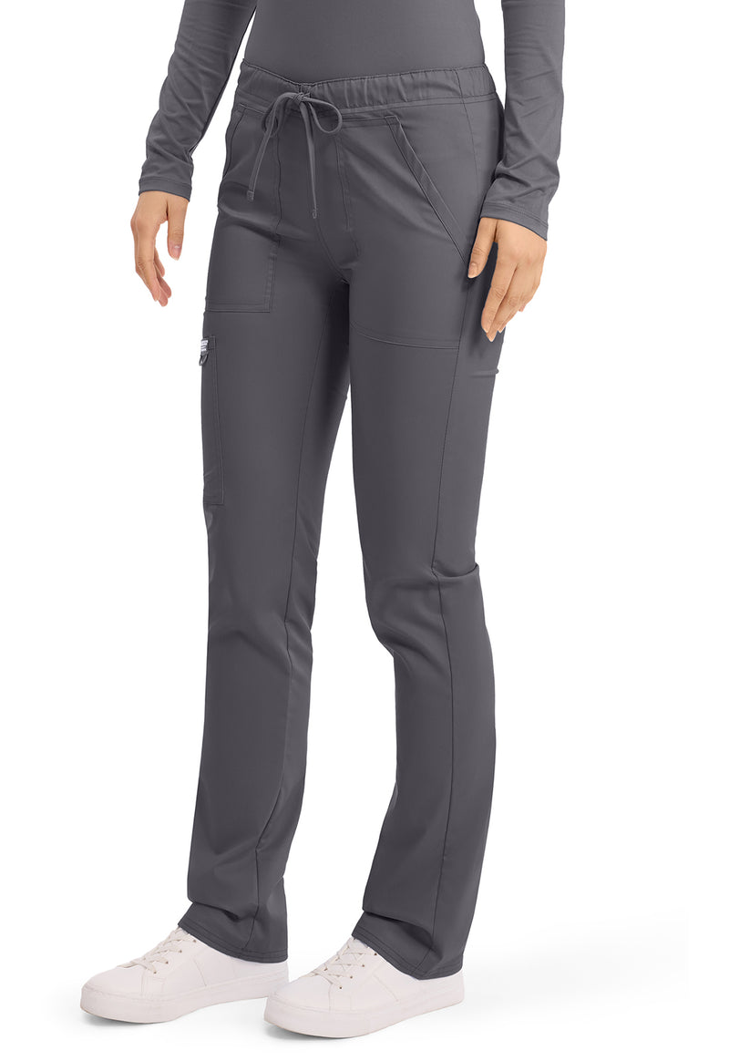 Pewter - Cherokee Cherokee WW Revolution Unisex Scrub Pants - Left Side View