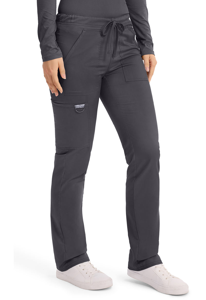 Pewter - Cherokee Cherokee WW Revolution Unisex Scrub Pants - Right Side View