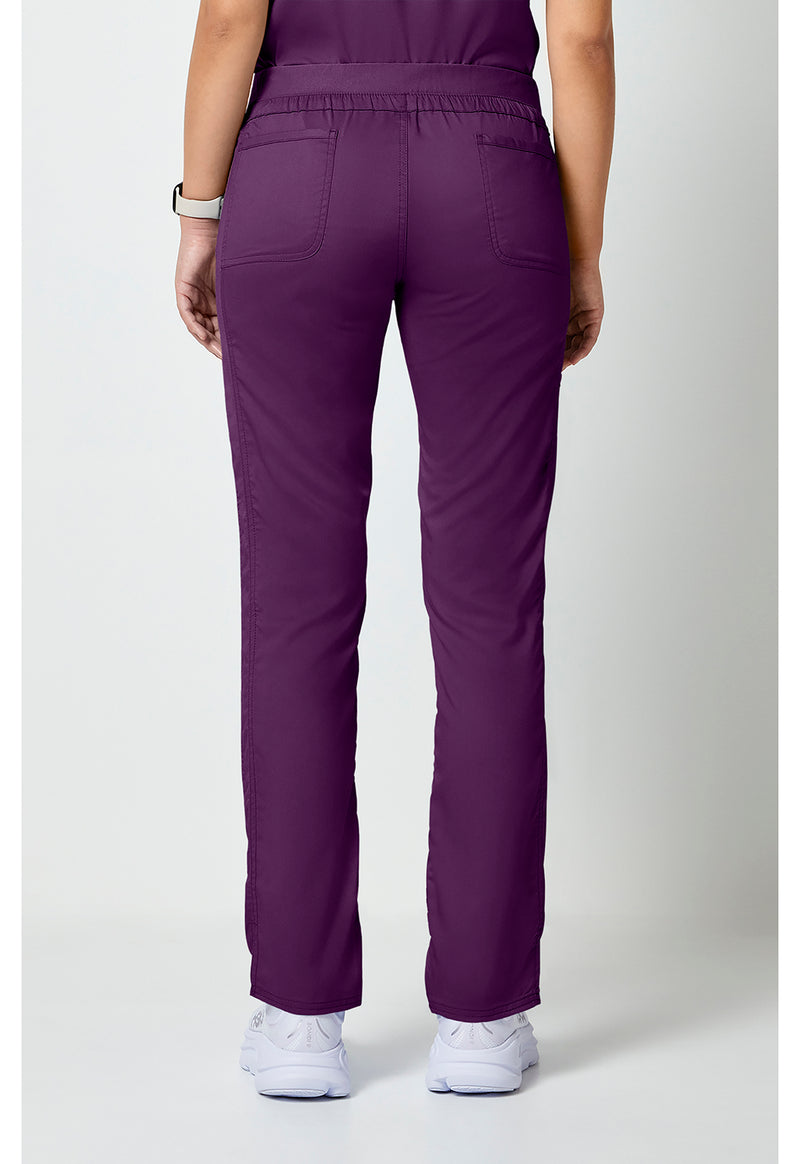 Eggplant - Cherokee WW Revolution Women Scrub Pants - Back View
