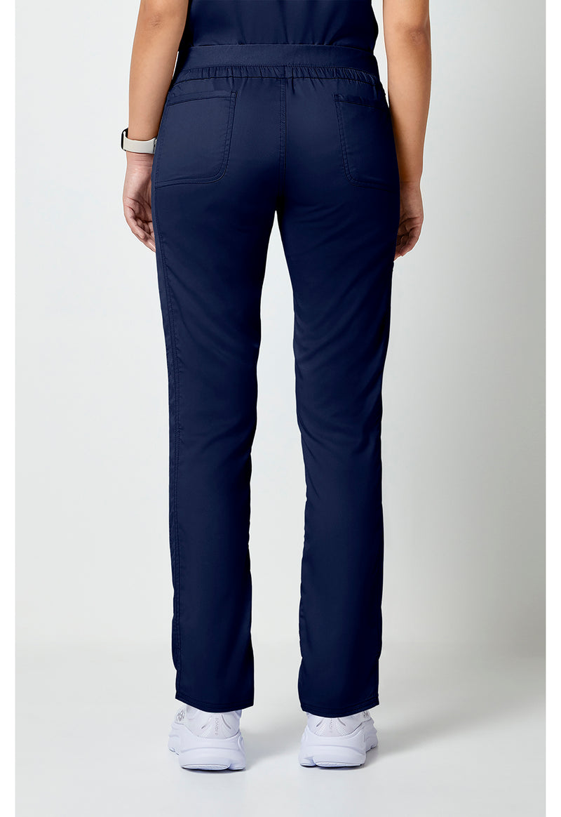 Navy - Cherokee WW Revolution Women Scrub Pants - Back View
