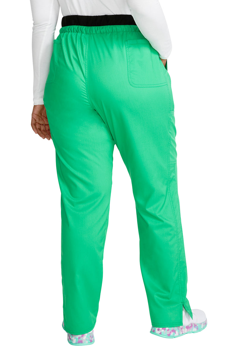 Sparkling Jade - Cherokee WW Revolution Women Scrub Pants - Back View