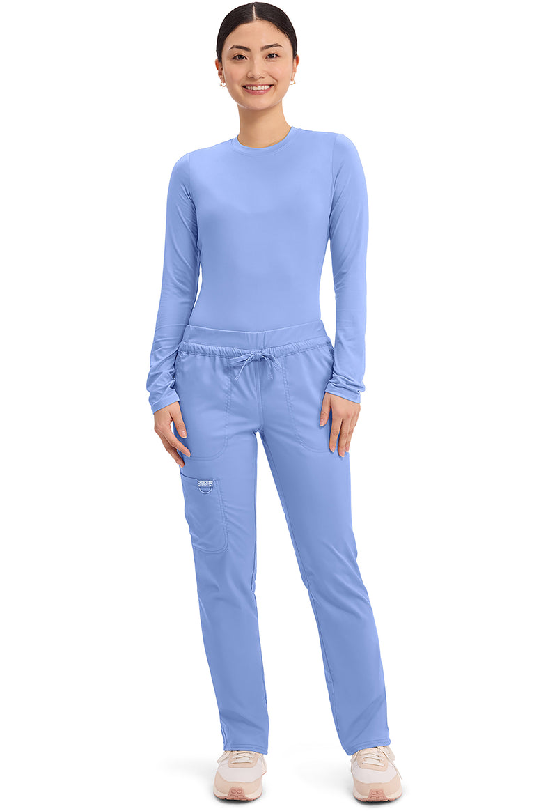Ciel Blue - Cherokee Cherokee WW Revolution Women's Scrub Pants - Detail 1 View