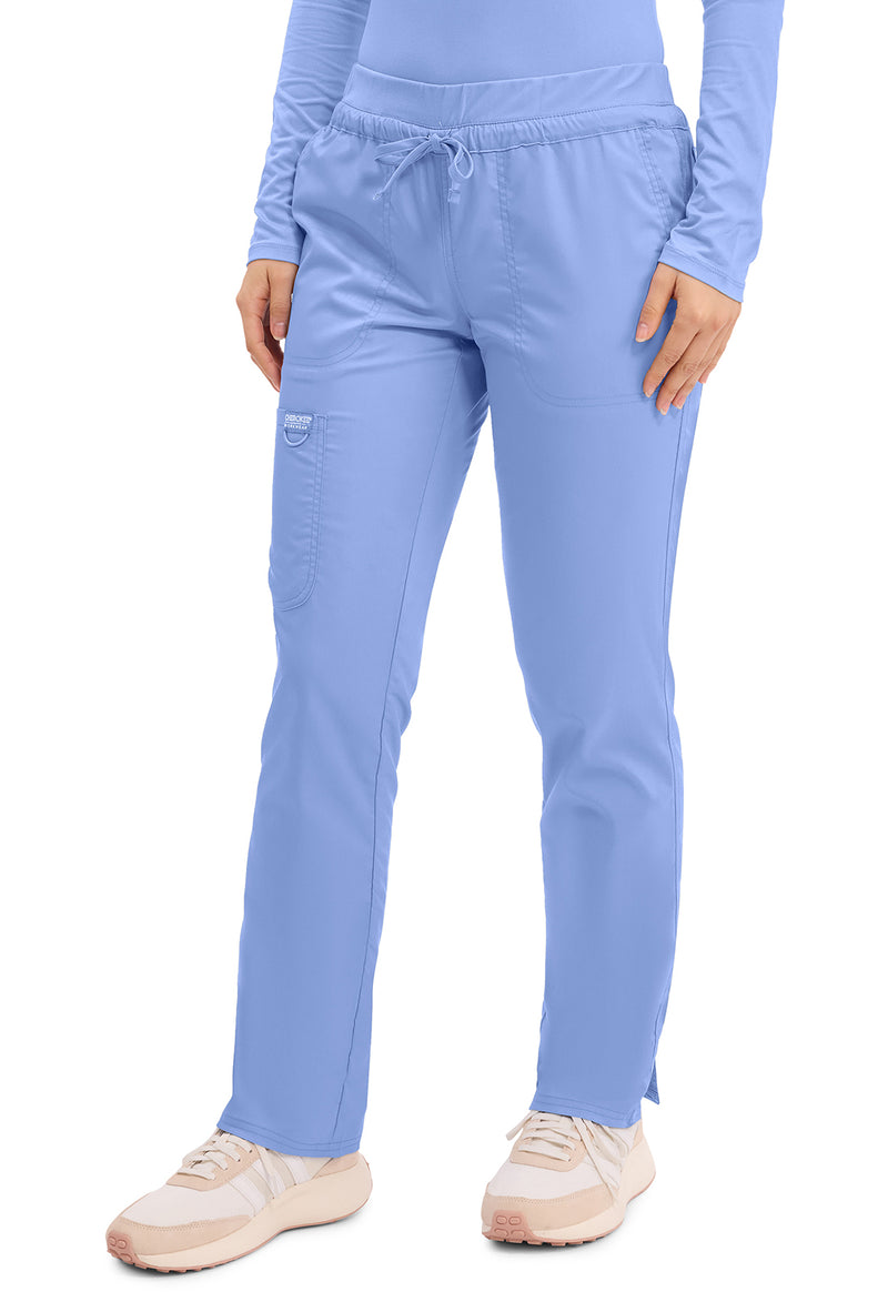 Ciel Blue - Cherokee Cherokee WW Revolution Women's Scrub Pants - Left Side View