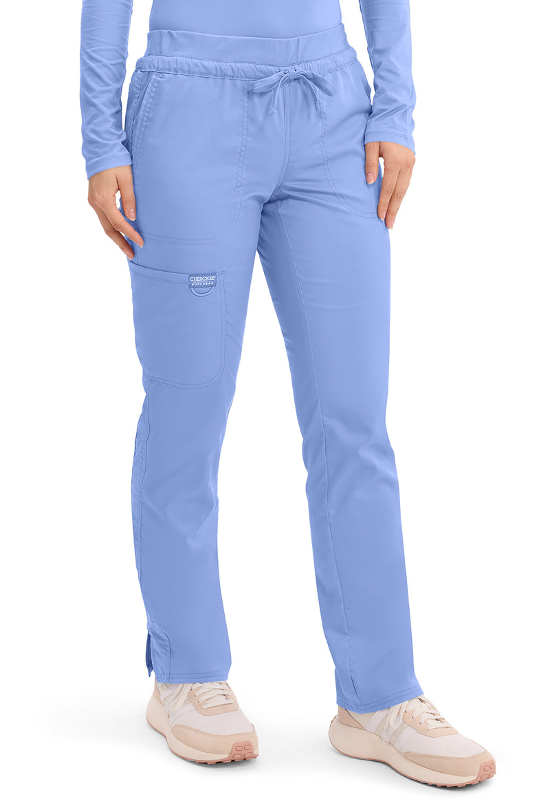 Ciel Blue - Cherokee Cherokee WW Revolution Women's Scrub Pants - Right Side View