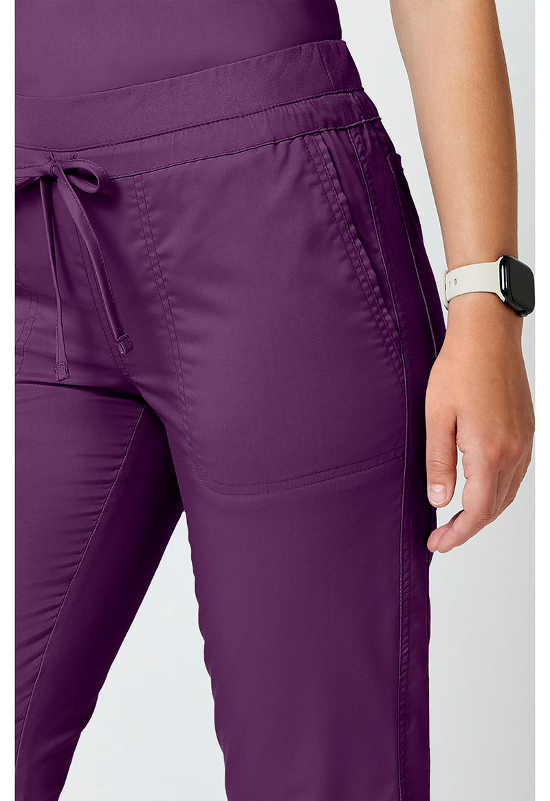 Eggplant - Cherokee Cherokee WW Revolution Women's Scrub Pants - Detail 4 View
