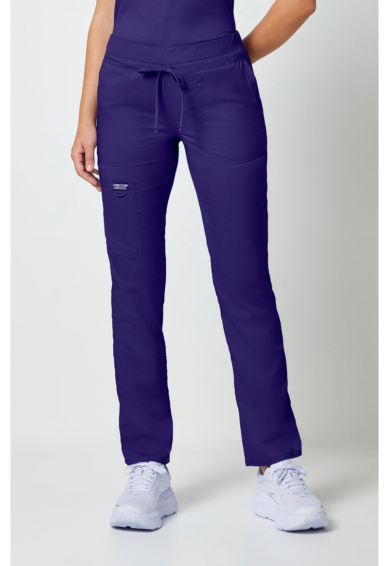 Grape - Cherokee Cherokee WW Revolution Women's Scrub Pants - Right Side View