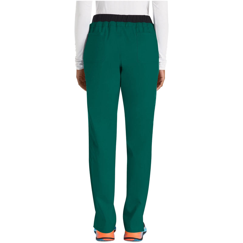 hunter green - Mid Rise Tapered Leg Drawstring Pant