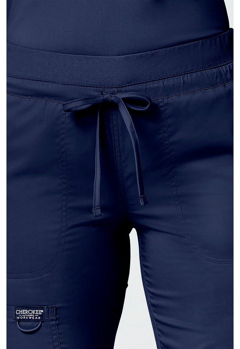 Navy - Cherokee Cherokee WW Revolution Women's Scrub Pants - Detail 2 View