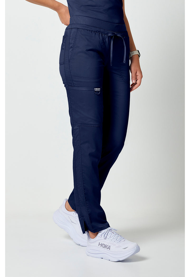 Navy - Cherokee Cherokee WW Revolution Women's Scrub Pants - Right Side View