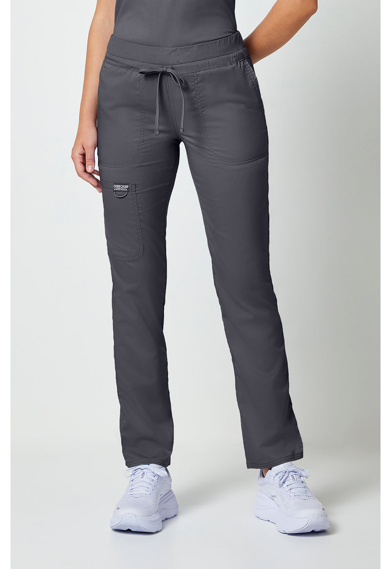 Pewter - Cherokee Cherokee WW Revolution Women's Scrub Pants - Left Side View