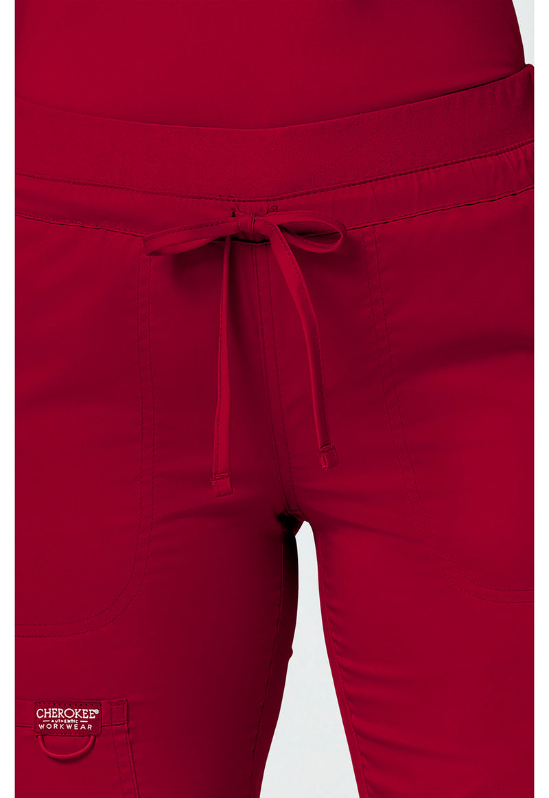 Red - Cherokee Cherokee WW Revolution Women's Scrub Pants - Detail 2 View