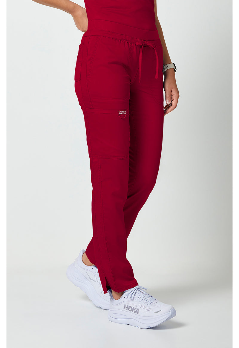 Red - Cherokee Cherokee WW Revolution Women's Scrub Pants - Right Side View