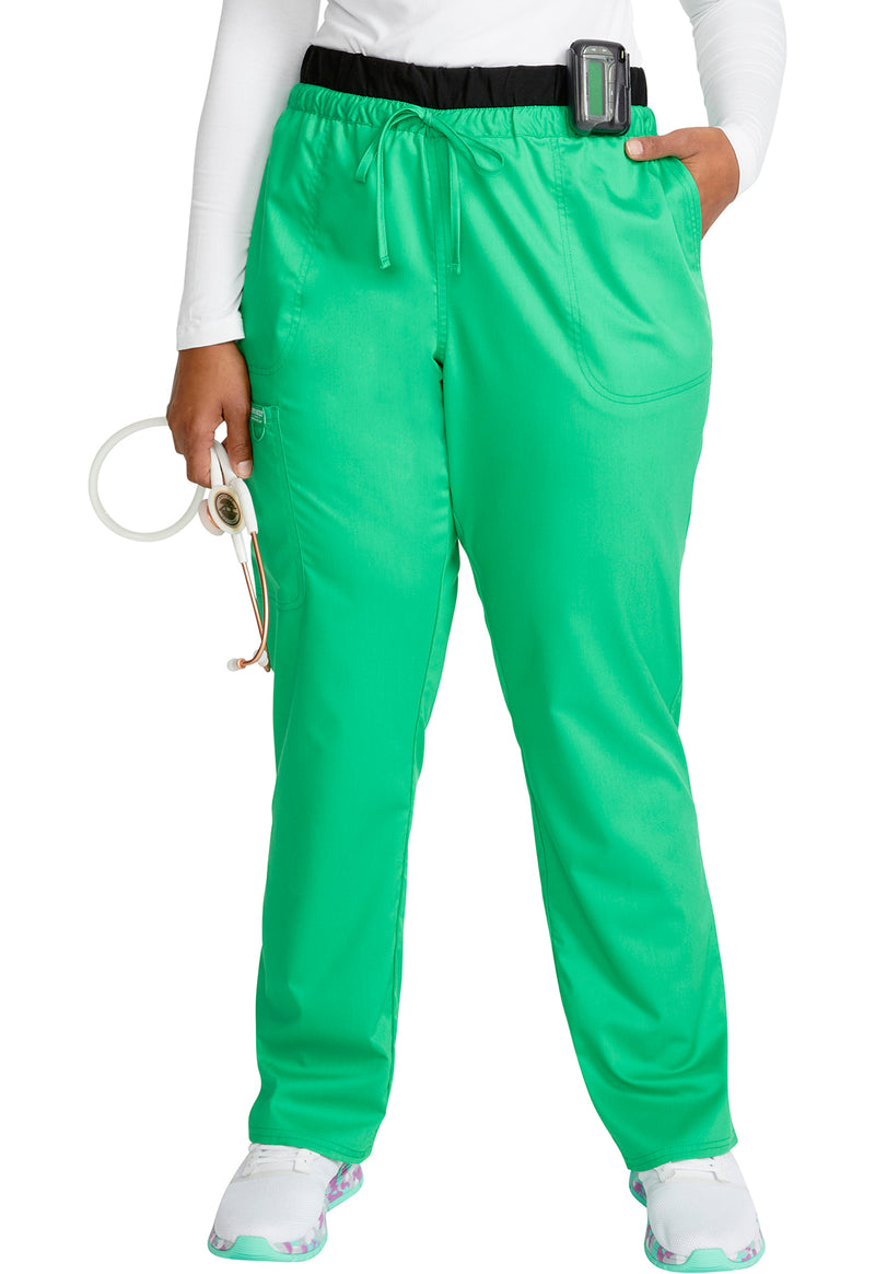 Sparkling Jade - Cherokee Cherokee WW Revolution Women's Scrub Pants - Detail 1 View