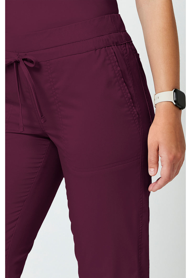 Wine - Cherokee Cherokee WW Revolution Women's Scrub Pants - Detail 4 View