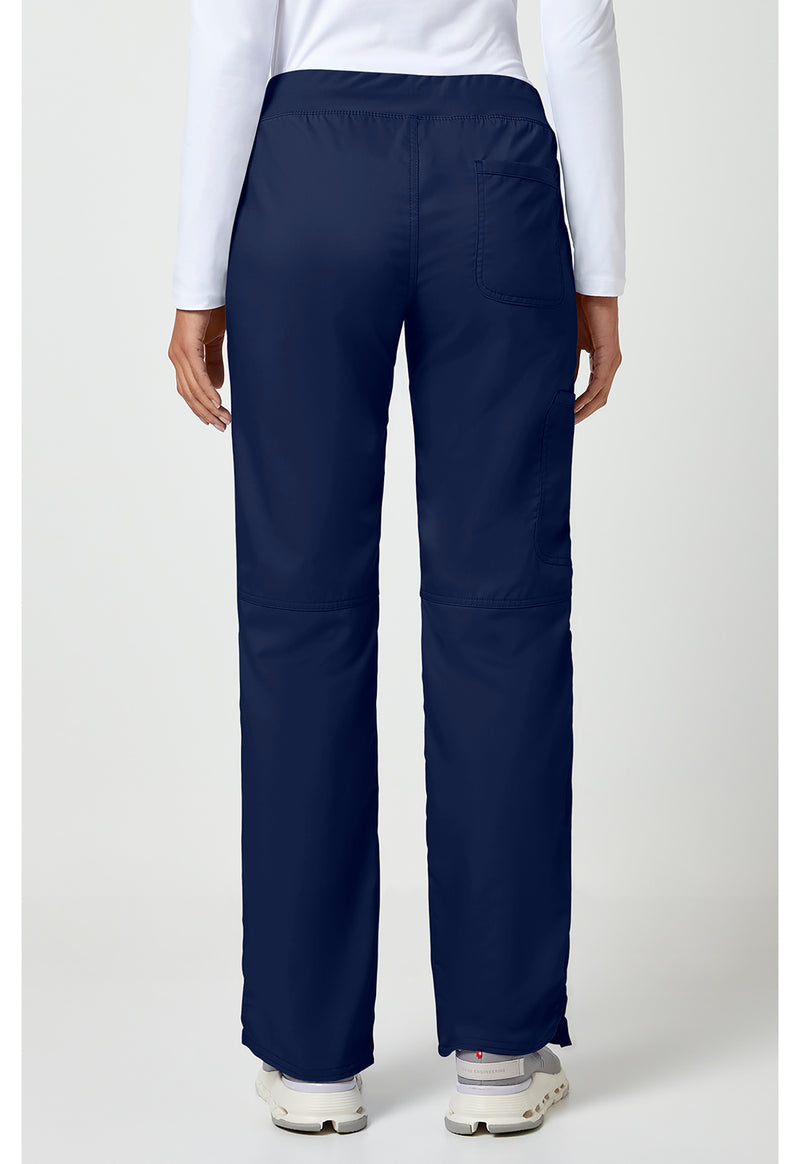 Navy - Cherokee WW Revolution Women Scrub Pants - Back View