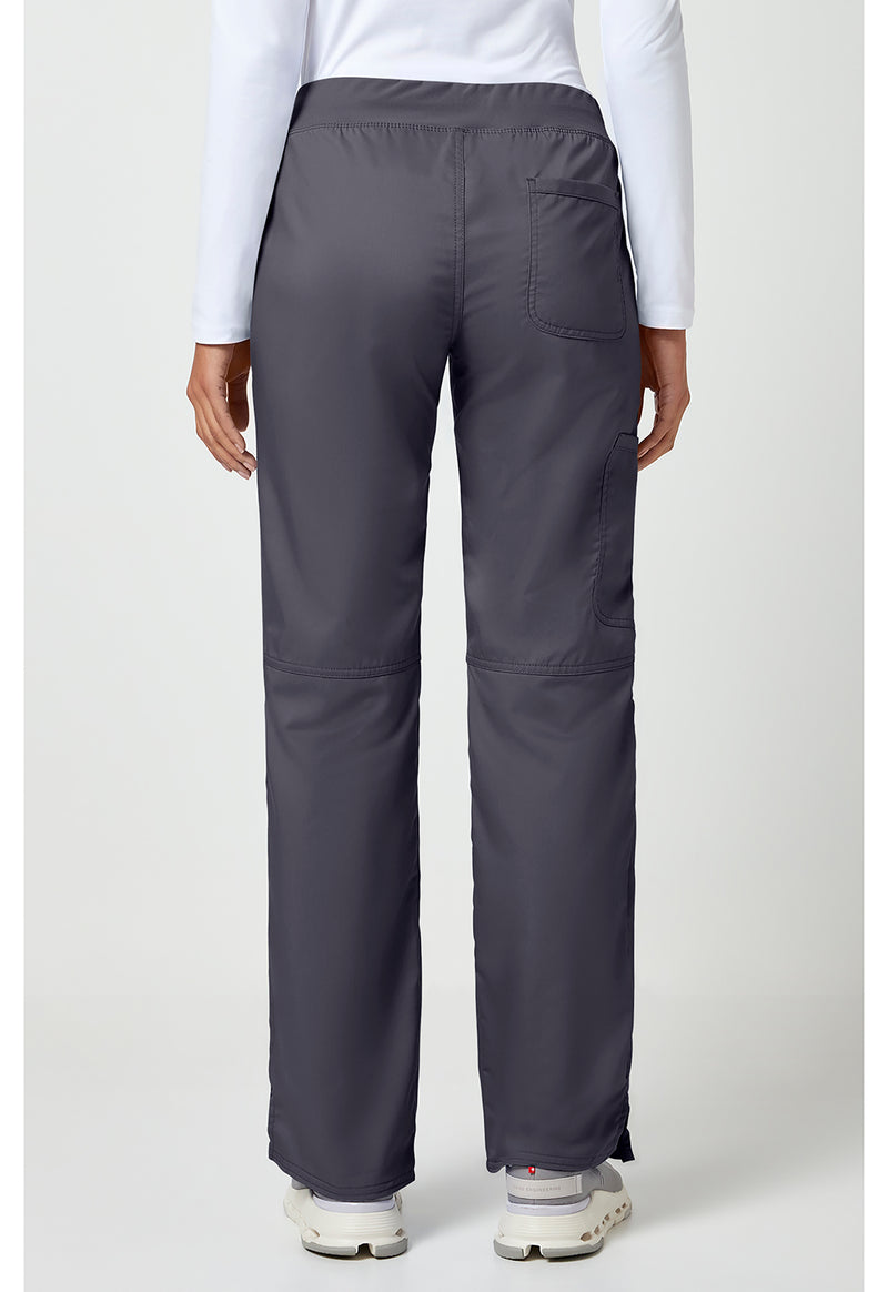 Pewter - Cherokee WW Revolution Women Scrub Pants - Back View