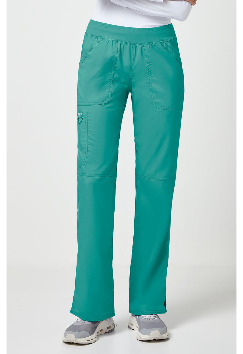 Soft Marine - Cherokee WW Revolution Women Scrub Pants - Front View