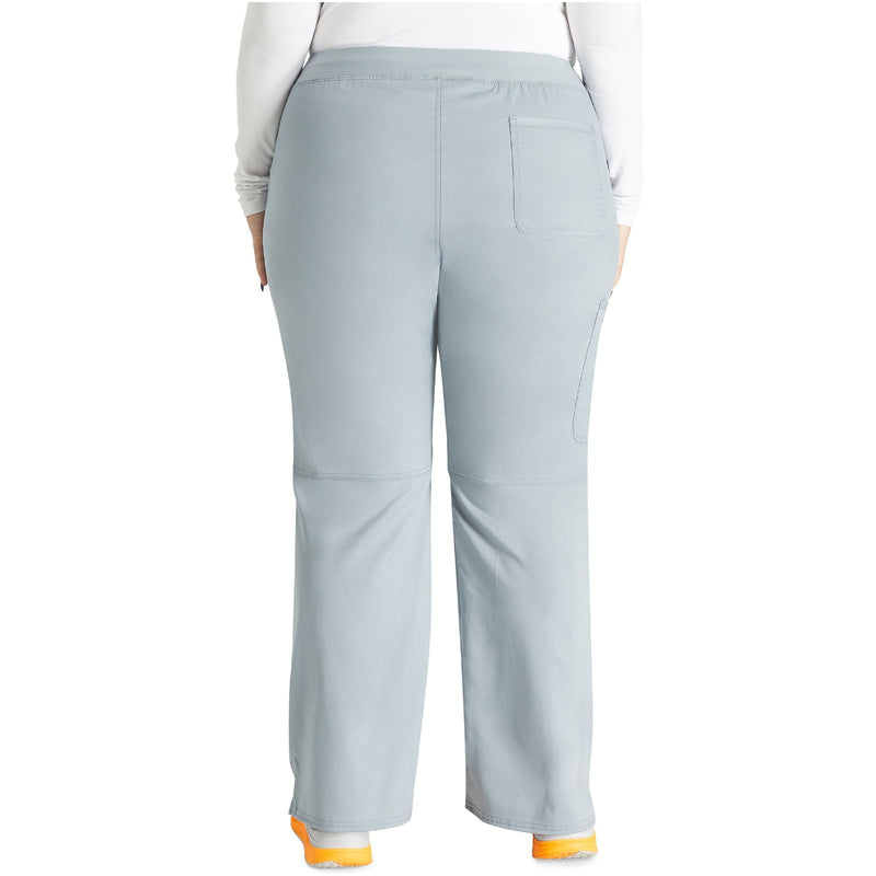grey - Mid Rise Straight Leg Pull-on Pant