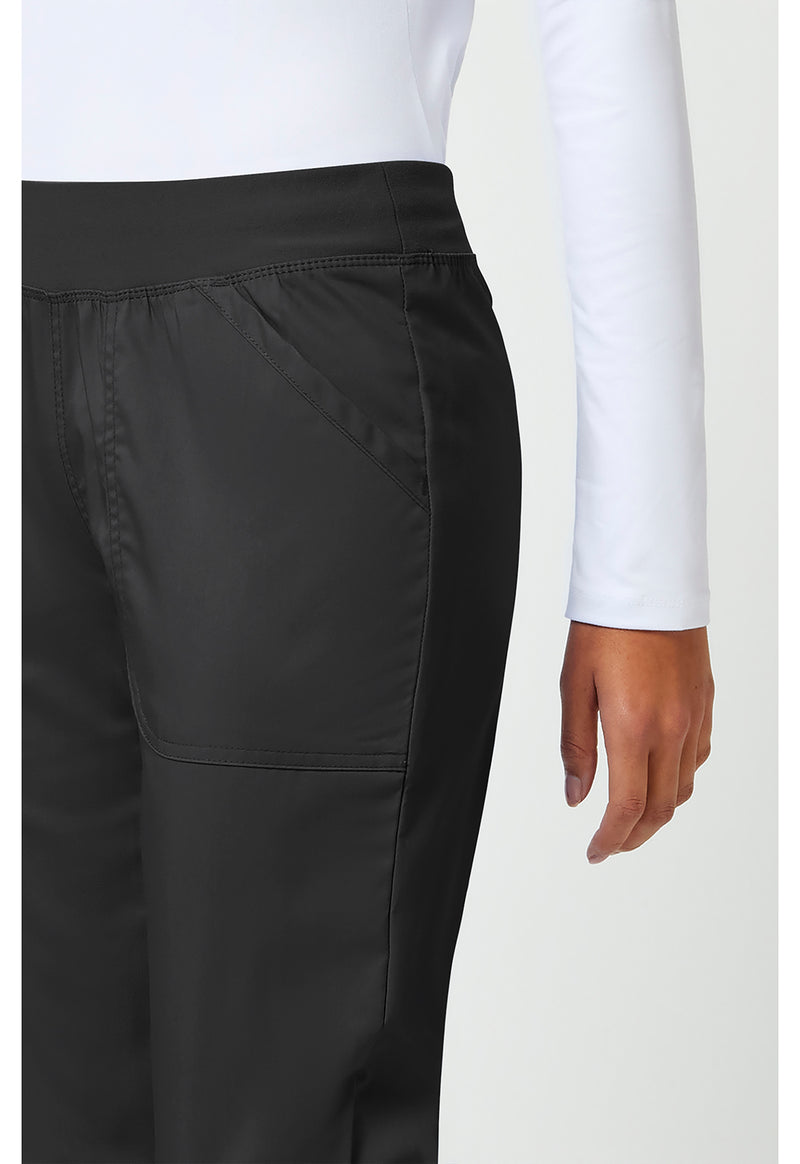 Black - Cherokee Cherokee WW Revolution Women's Scrub Pants - Detail 4 View