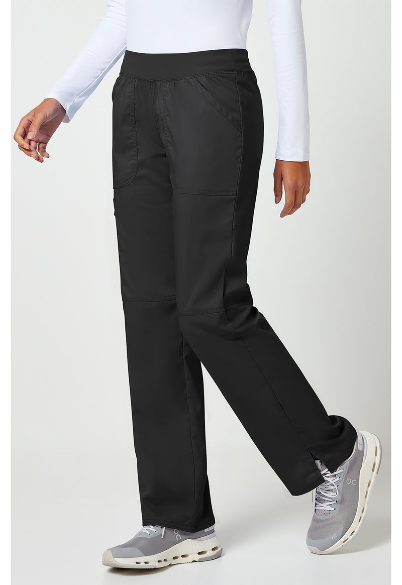 Black - Cherokee Cherokee WW Revolution Women's Scrub Pants - Left Side View