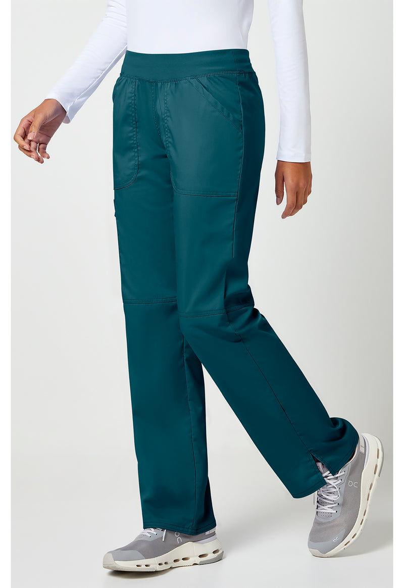 Caribbean Blue - Cherokee Cherokee WW Revolution Women's Scrub Pants - Left Side View