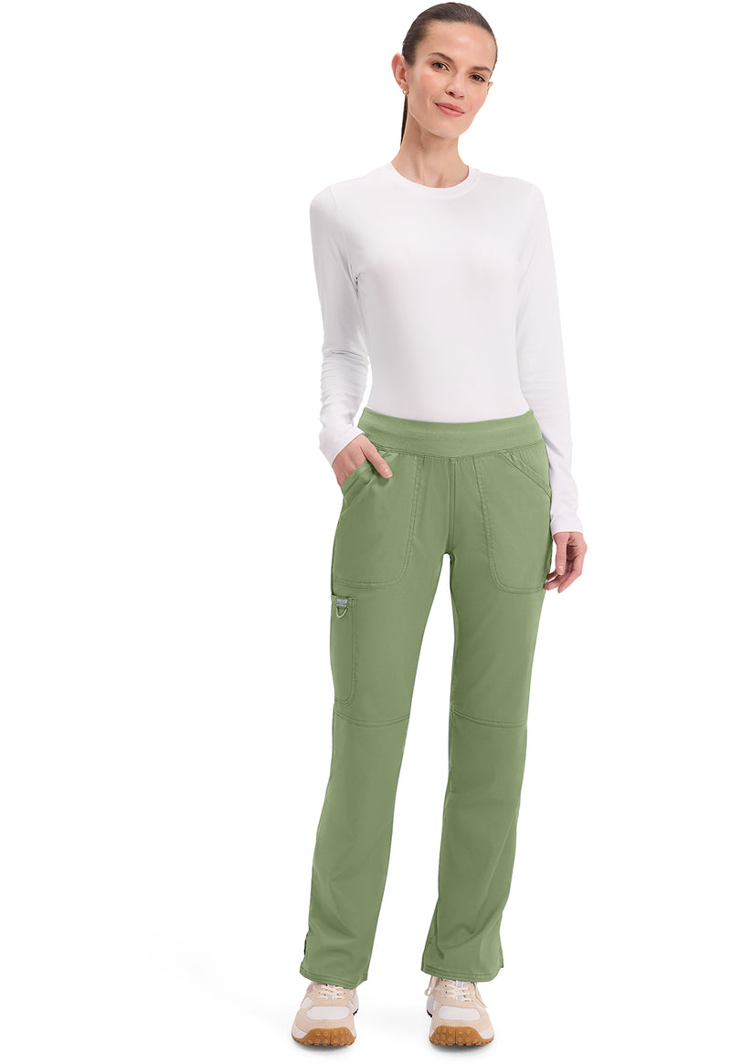 Celery Green - Cherokee Cherokee WW Revolution Women's Scrub Pants - Detail 1 View