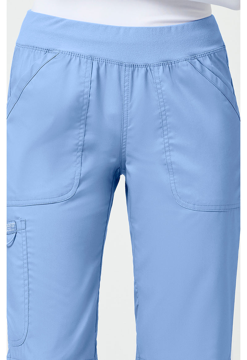 Ciel Blue - Cherokee Cherokee WW Revolution Women's Scrub Pants - Detail 2 View