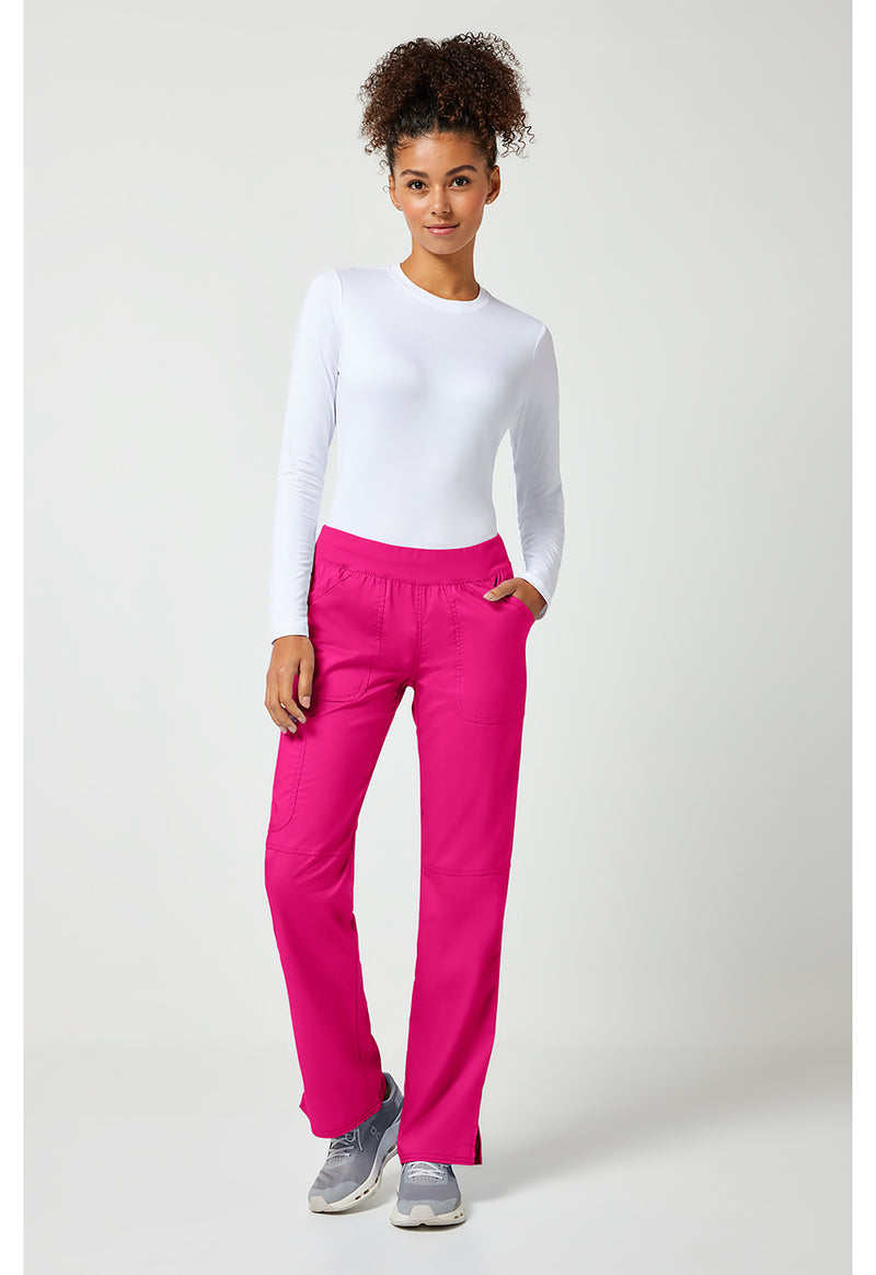 Electric Pink - Cherokee Cherokee WW Revolution Women's Scrub Pants - Detail 1 View