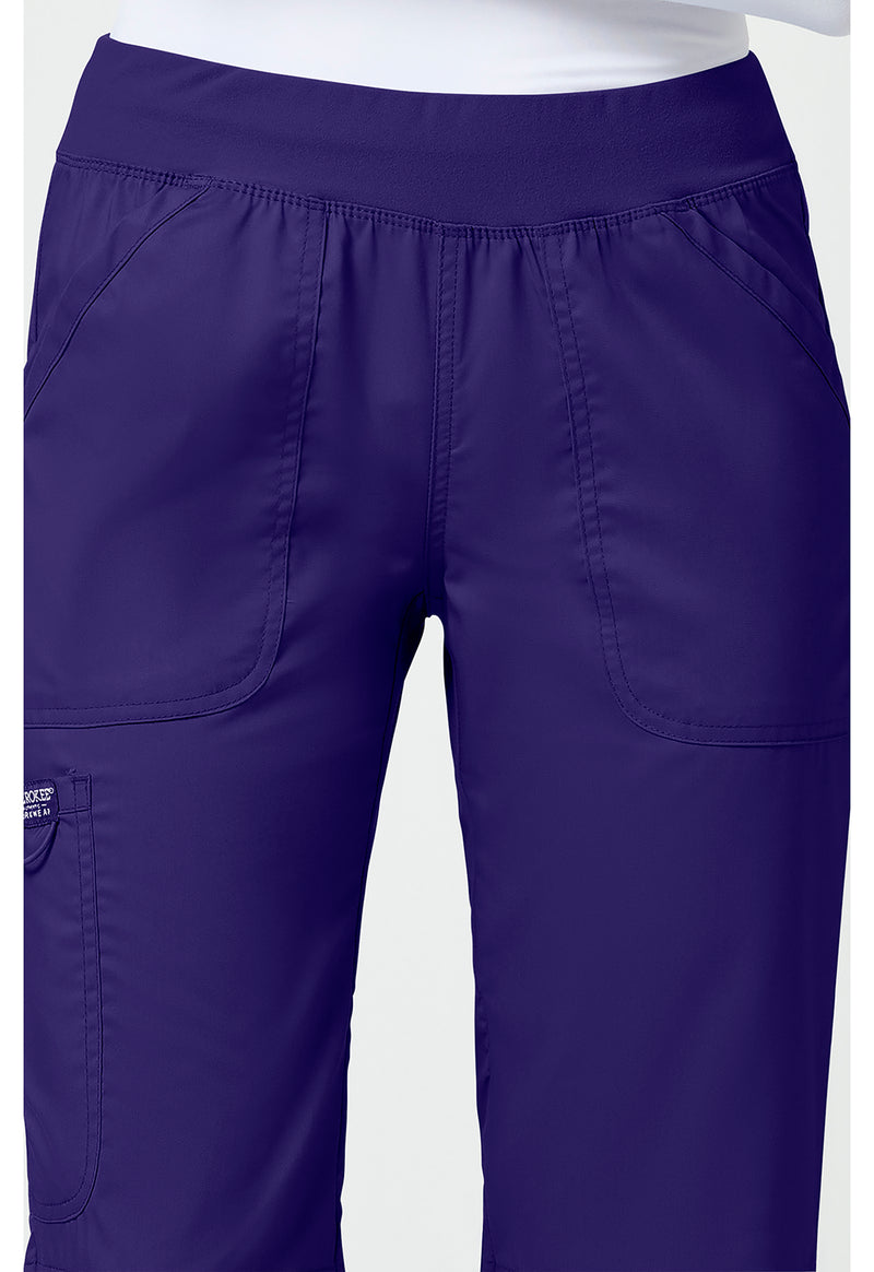Grape - Cherokee Cherokee WW Revolution Women's Scrub Pants - Detail 2 View