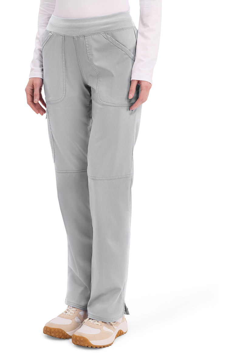 Grey - Cherokee Cherokee WW Revolution Women's Scrub Pants - Left Side View