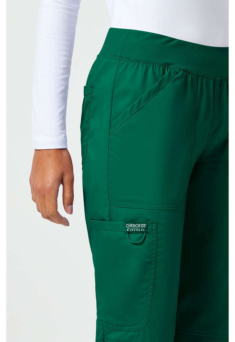 Hunter Green - Cherokee Cherokee WW Revolution Women's Scrub Pants - Detail 3 View
